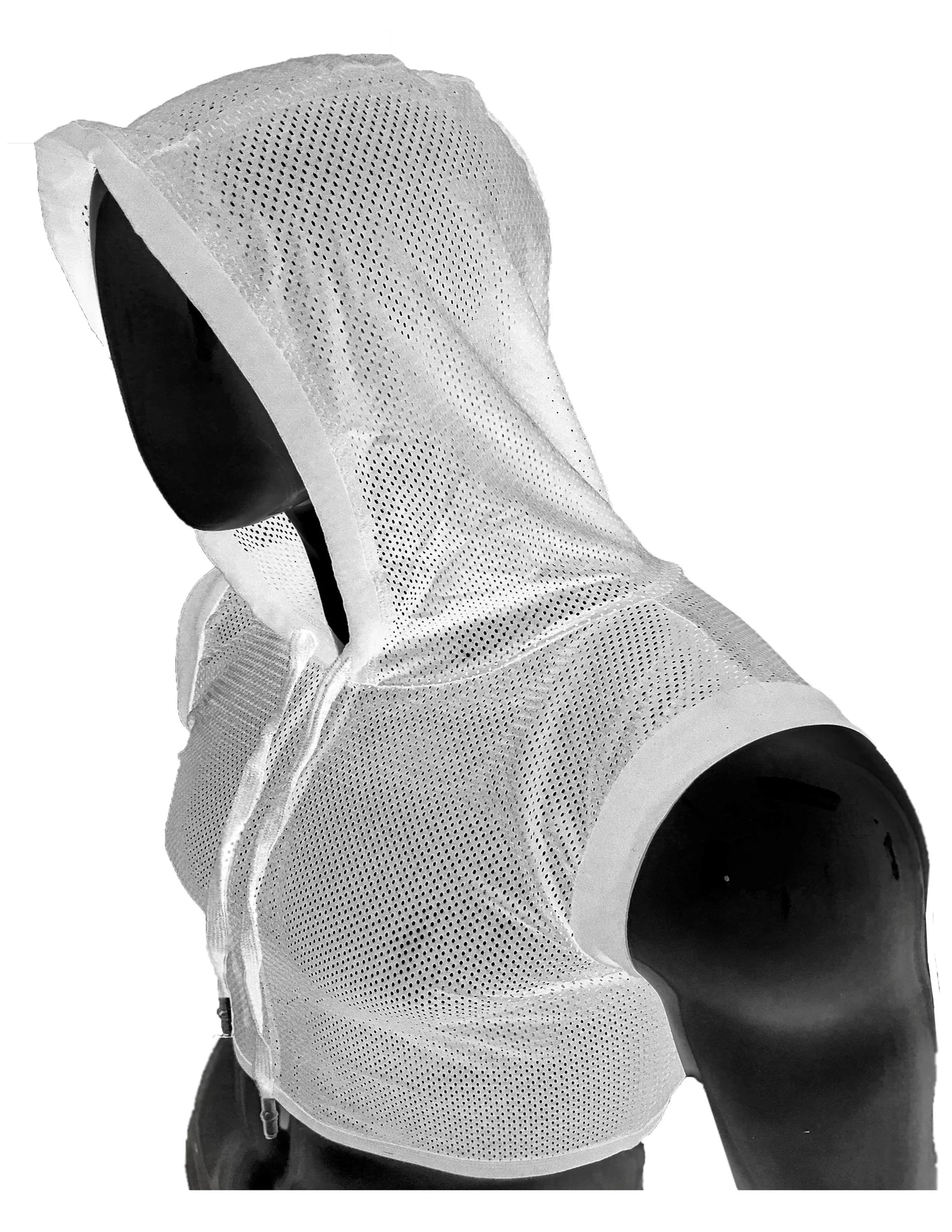 SPORTS MESH HOODED CROP