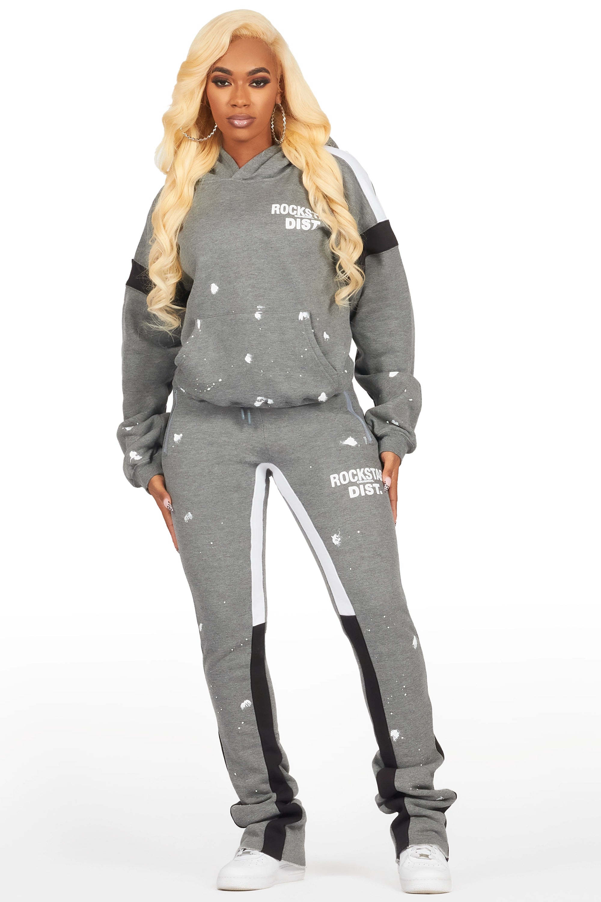 Dashanna Heather Grey Super Stacked Trackset