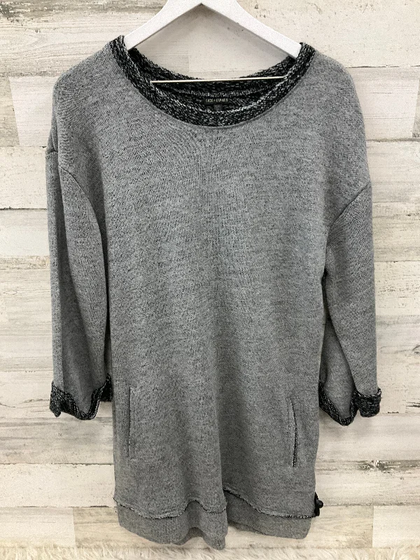 Tunic Long Sleeve By Coco And Carmen In Grey, Size: L