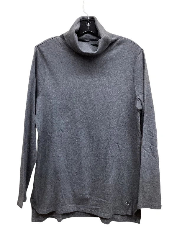 Top Long Sleeve By Isaac Mizrahi In Grey, Size: M