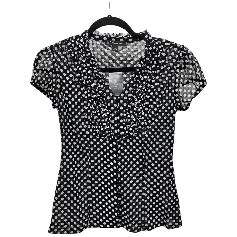 Top Short Sleeve By International Concepts In Polkadot Pattern, Size: Sp