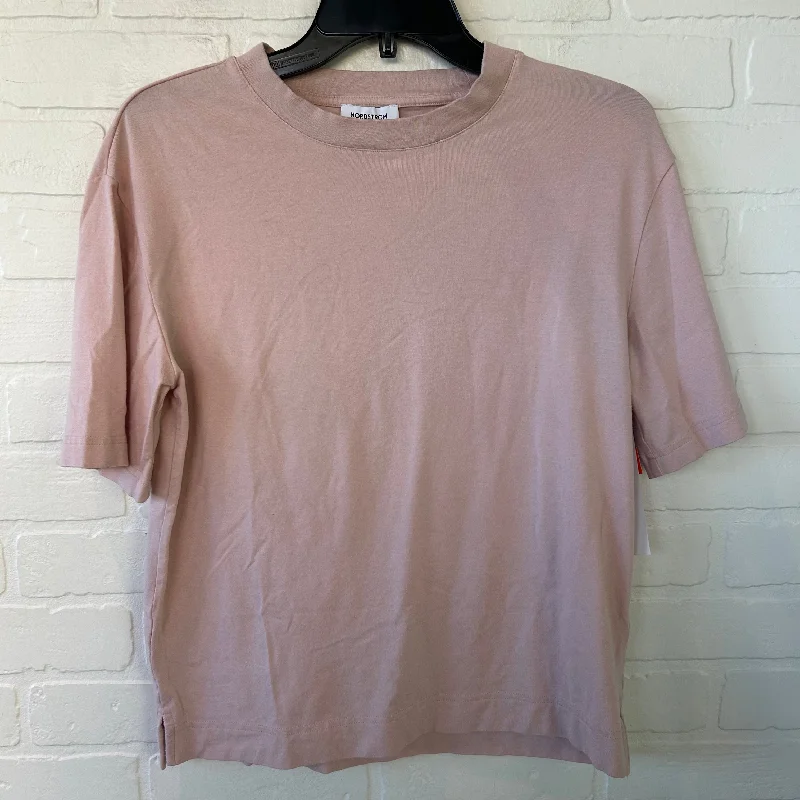 Top Short Sleeve Basic By Nordstrom In Pink, Size: Xs