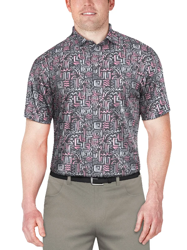 Men's Palm Print Polo