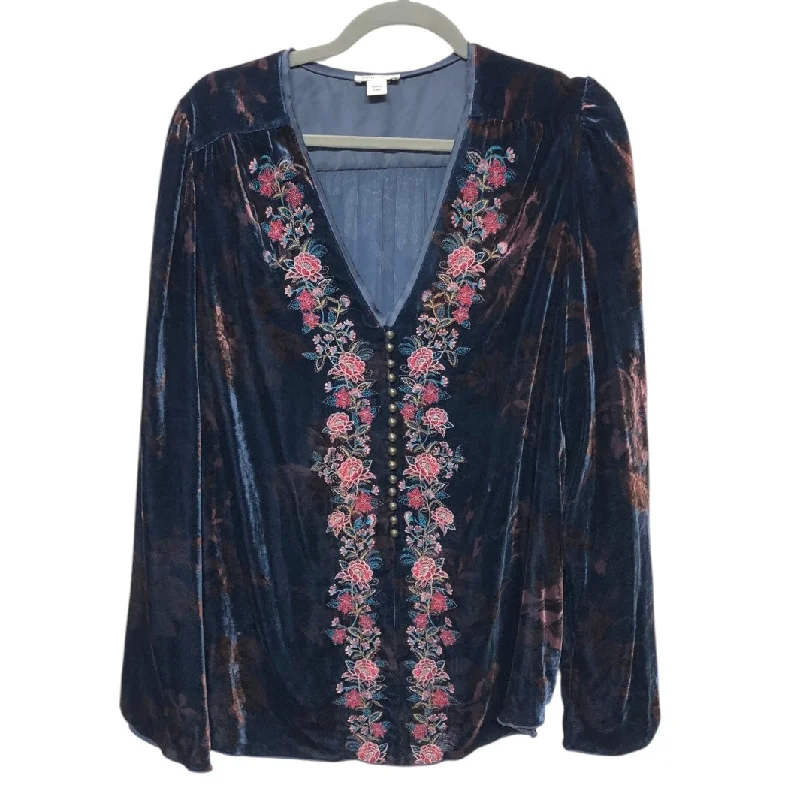 Top Ls By Sundance In Blue & Brown, Size:L