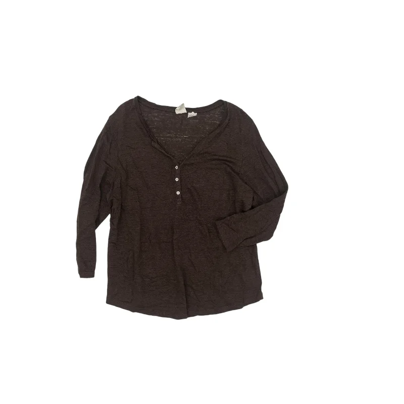 Top Ls By C And C In Brown, Size:Xl