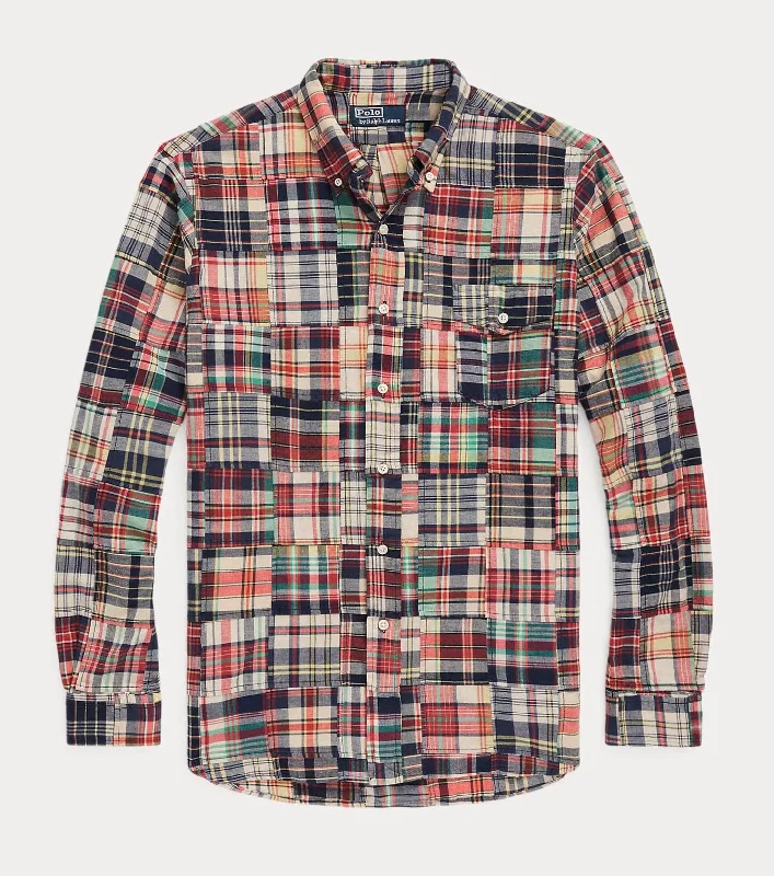 Polo Ralph Lauren - Classic Fit Patchwork Madras Shirt - Madras Patchwork