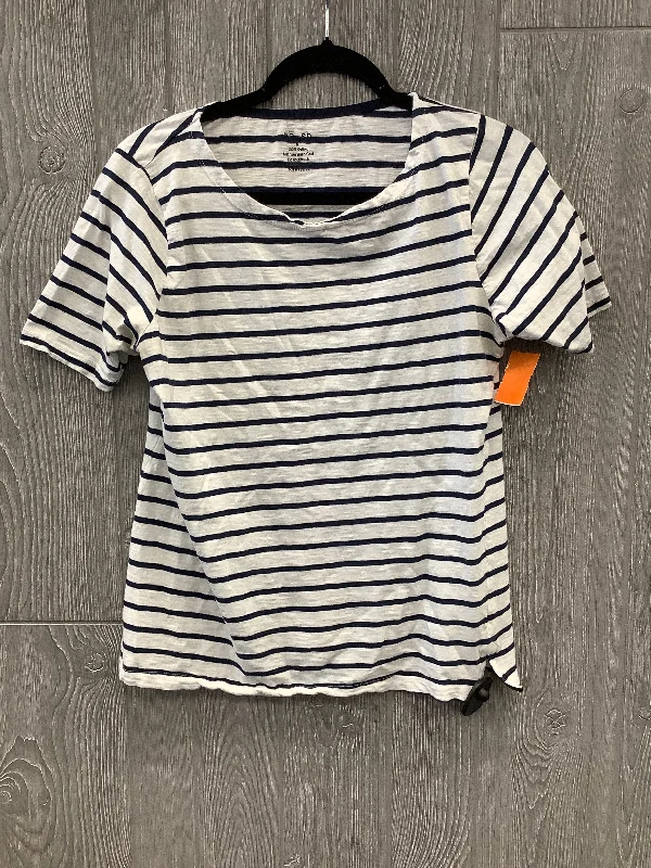 Top Short Sleeve By Clothes Mentor In Striped Pattern, Size: M