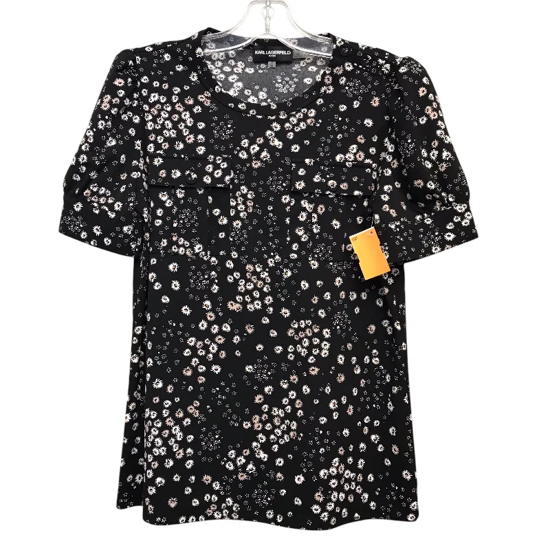 Top Ss Designer By Karl Lagerfeld In Floral Print, Size:Xs