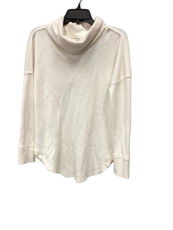 Top Long Sleeve By Maeve In Cream, Size: M