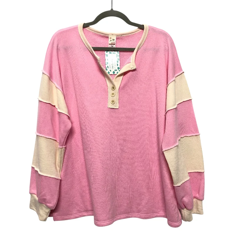 Top Ls By 7Th Ray In Pink, Size:M