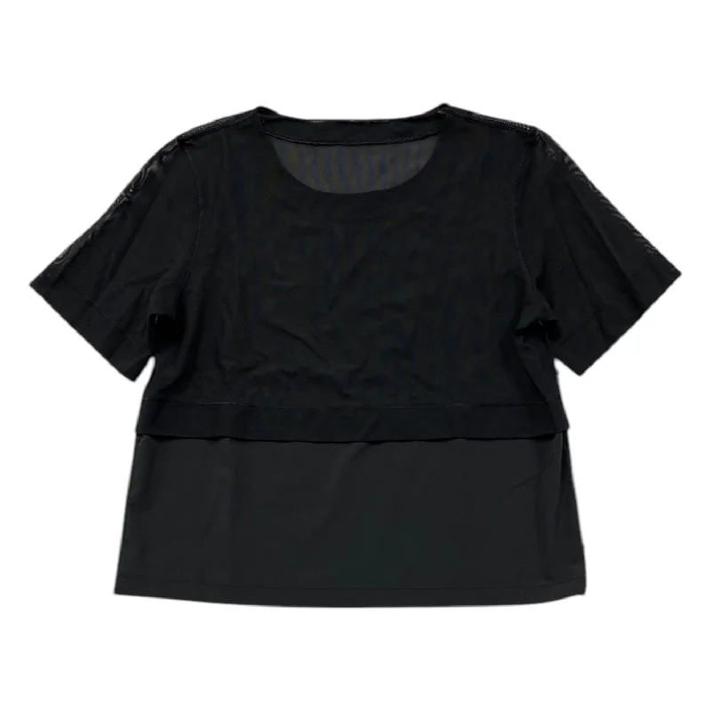 Top Short Sleeve By Lululemon In Black, Size: S