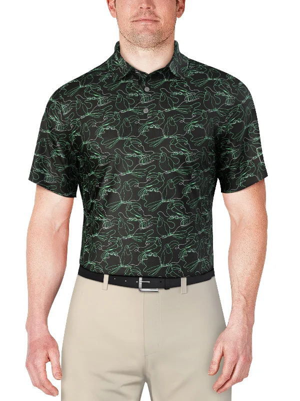 Men's Linear Toucan Printed Polo