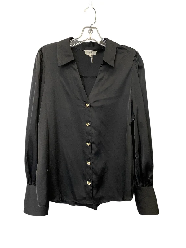 Top Long Sleeve By Entro In Black, Size: L