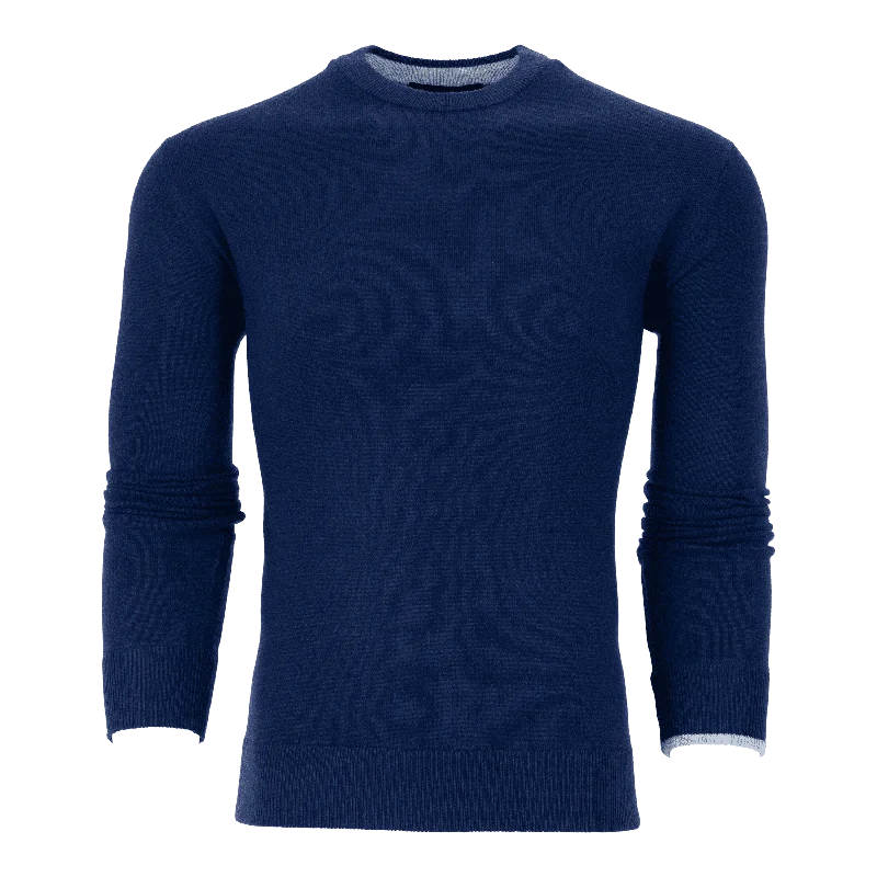 Tomahawk Cashmere Crewneck Sweater (Maltese Blue)