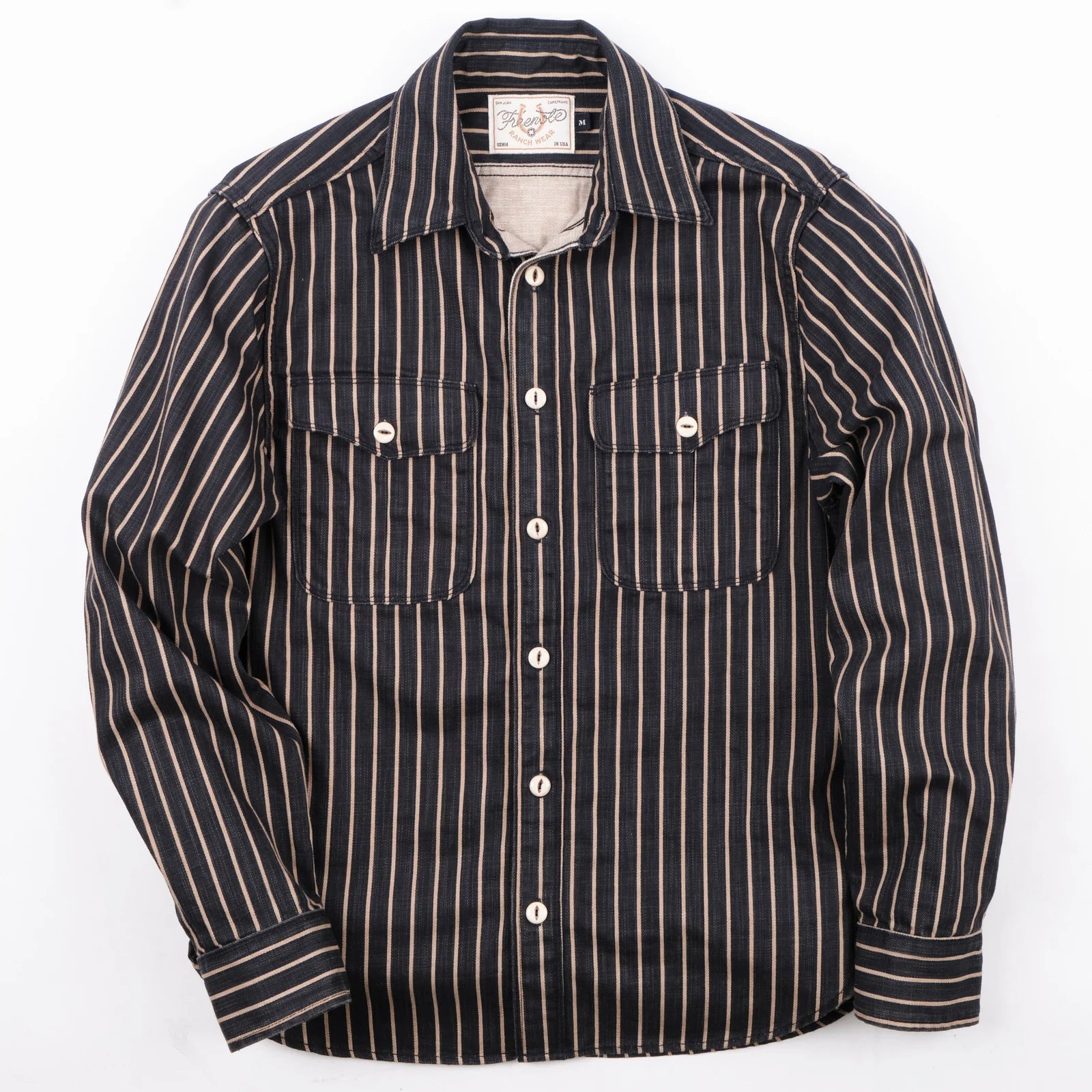 Freenote Cloth - Rancho Navy Stripe