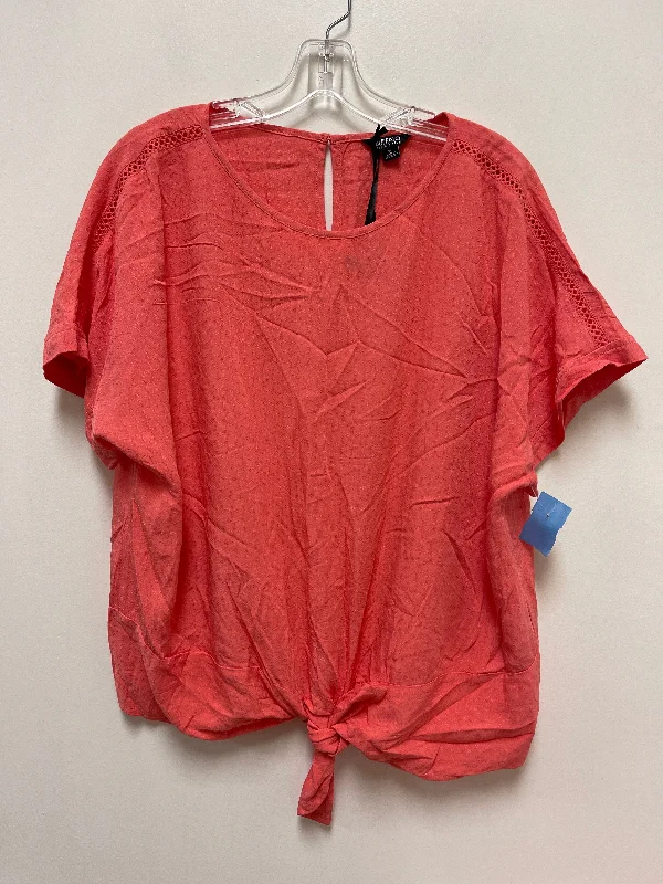 Top Short Sleeve By Buffalo David Bitton In Pink, Size: Xl