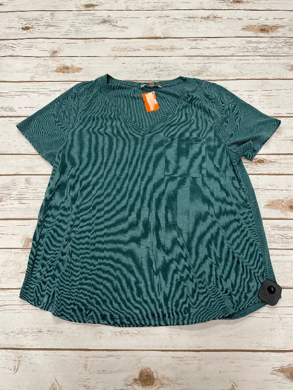 Top Short Sleeve Basic By Green Envelope In Green, Size: L