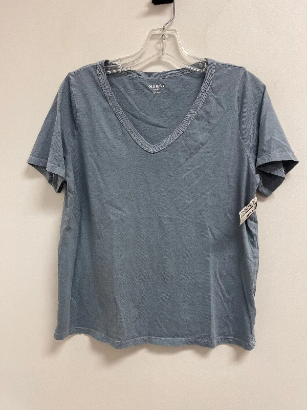 Top Short Sleeve By Old Navy In Blue, Size: M