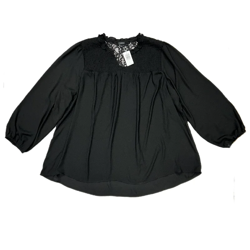 Top Long Sleeve By Torrid In Black, Size: 4x