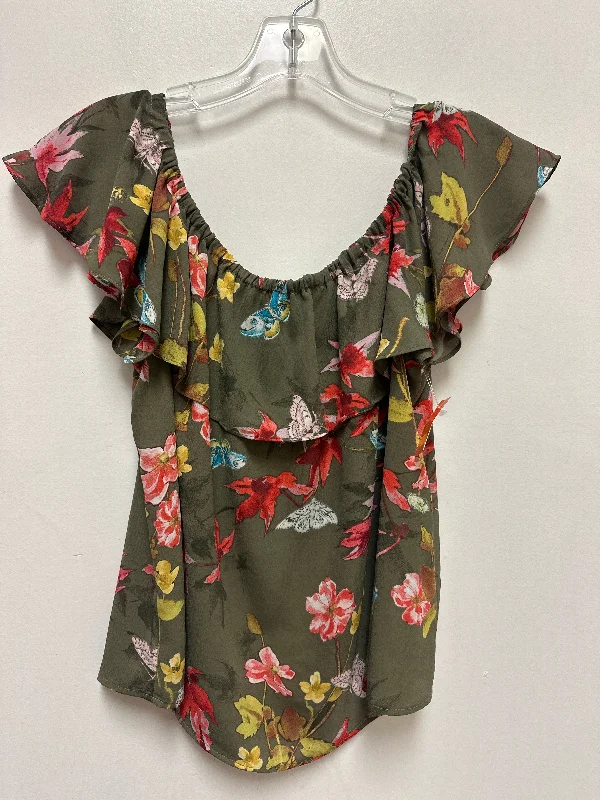 Top Short Sleeve By Maeve In Green, Size: S