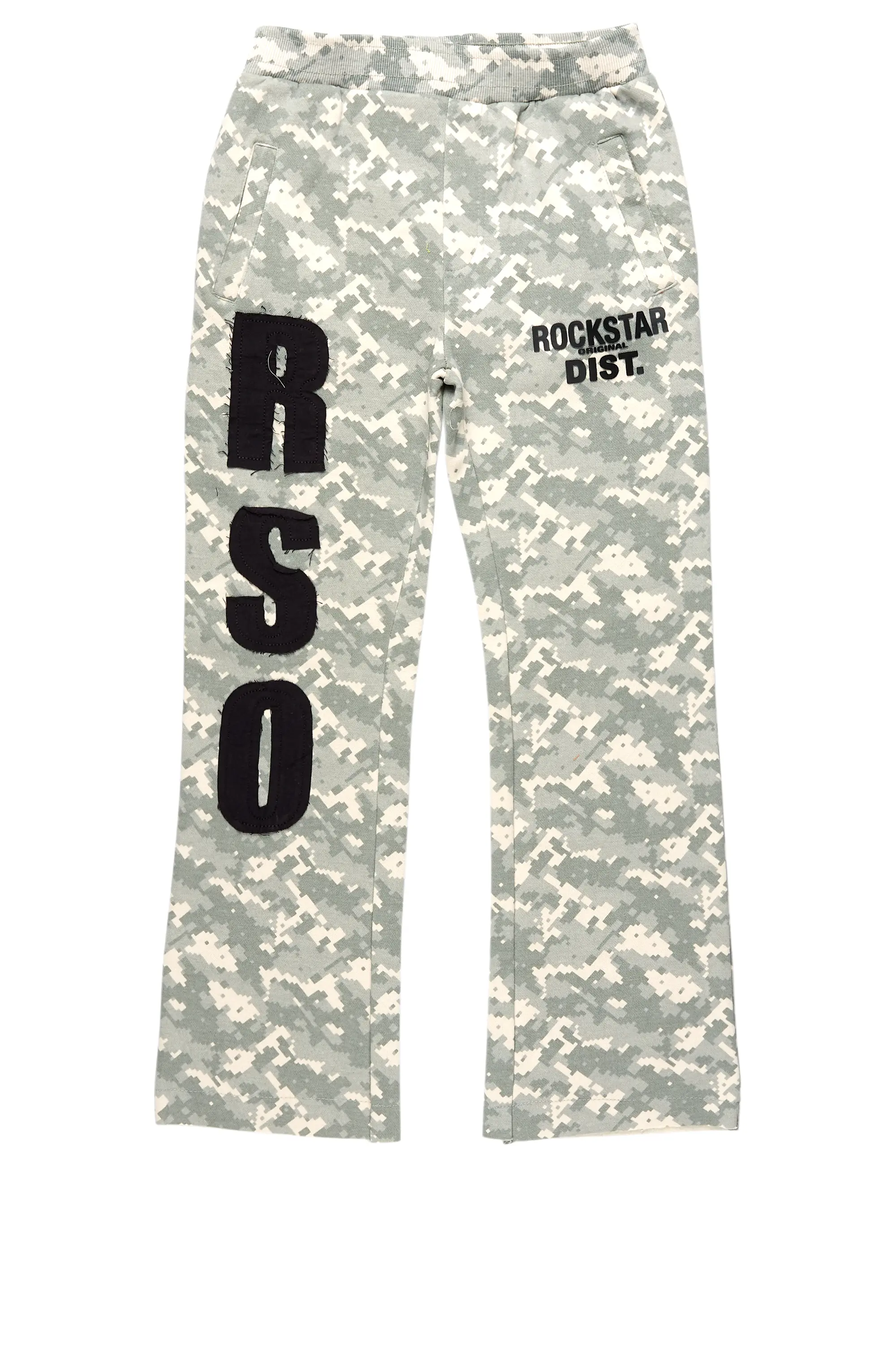 Boys Alpine Digital Camo Stacked Trackpant