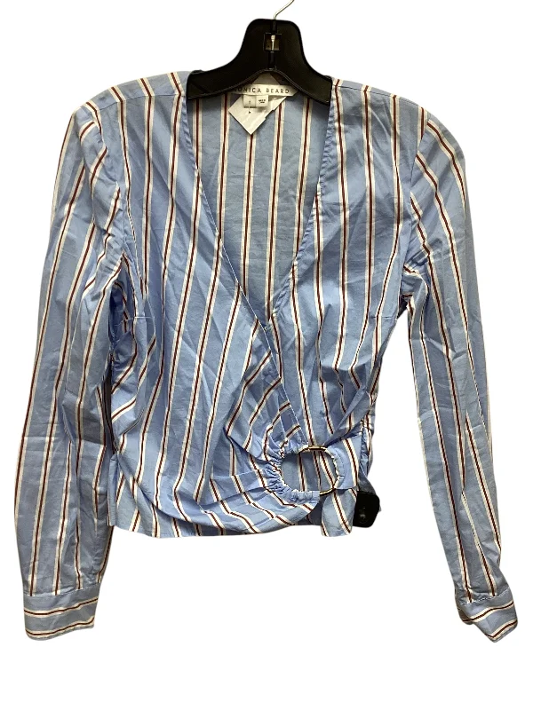 Top Long Sleeve By Veronica Beard In Striped Pattern, Size: Xs