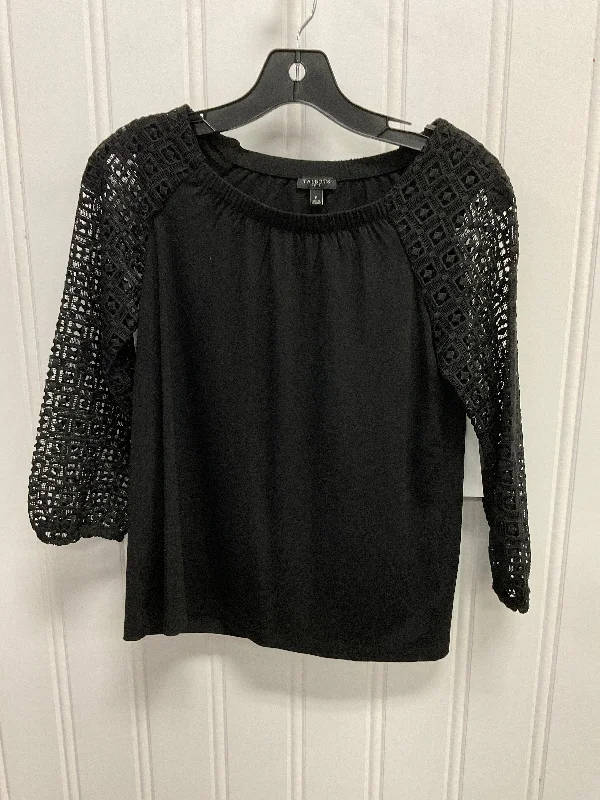 Top 3/4 Sleeve By Talbots In Black, Size:Xsp