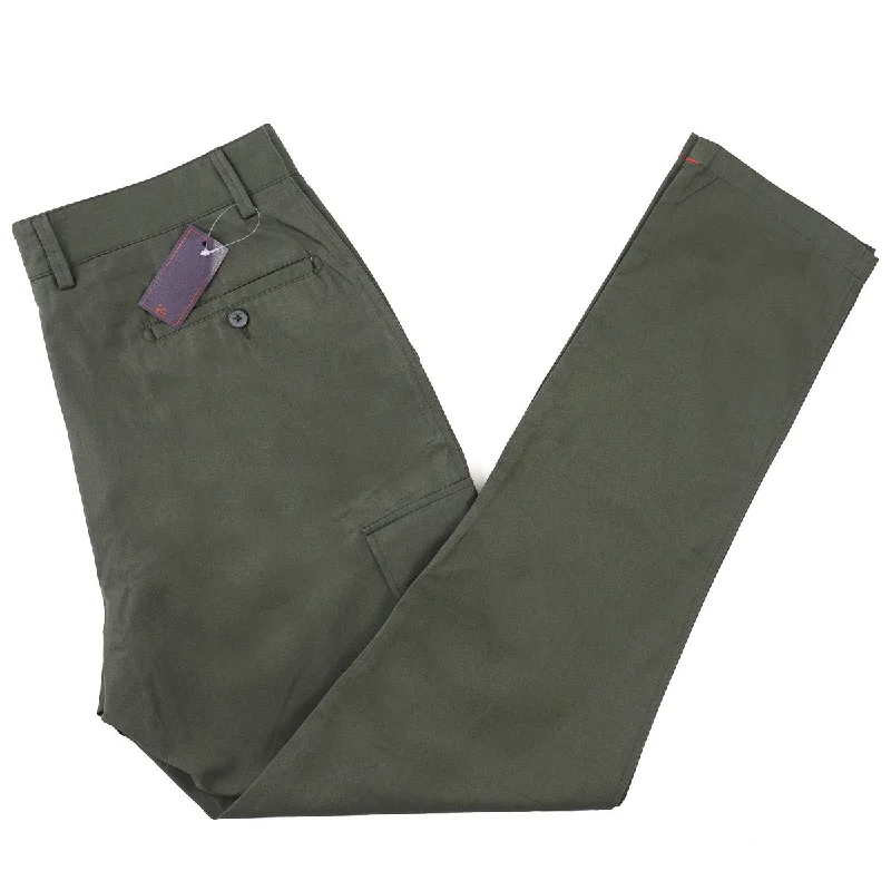 Isaia Cotton Pants with Cargo Pockets