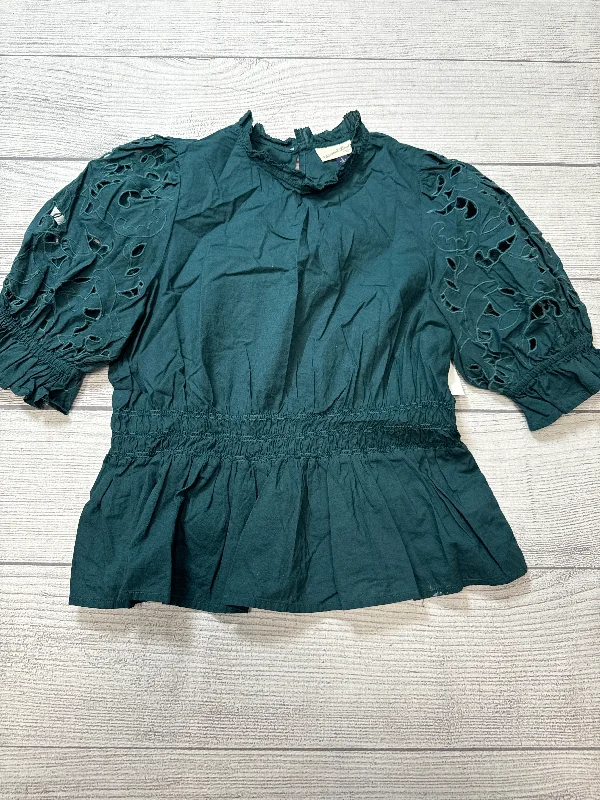 Top Short Sleeve By Universal Thread In Teal, Size: L