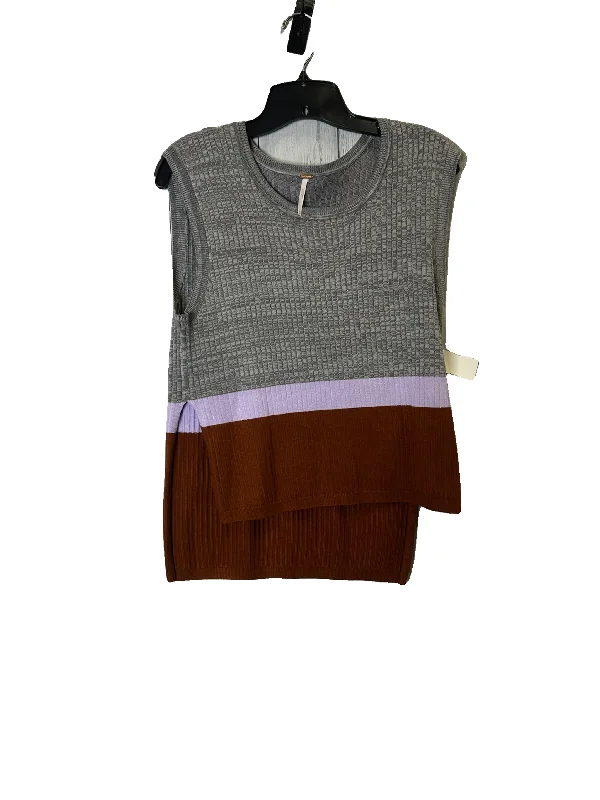 Top Sleeveless By Free People In Grey, Size: M