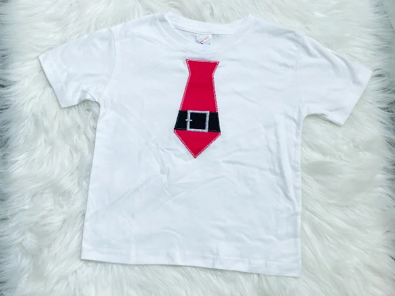 Santa Applique Tie Shirt