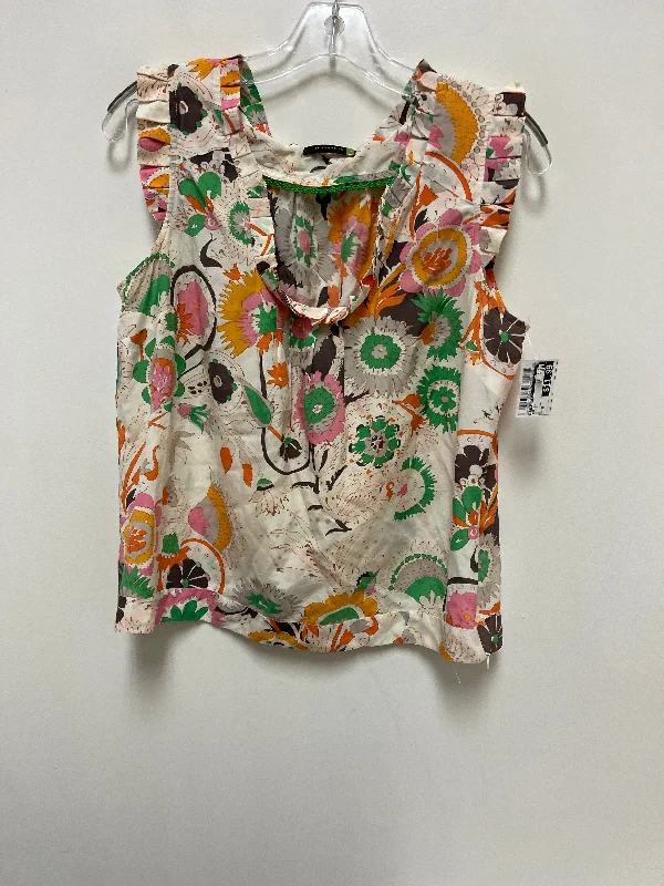 Top Short Sleeve By Leifsdottir In Multi-colored, Size: M