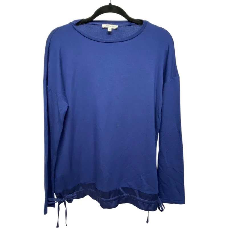 Top Long Sleeve By Talbots In Blue, Size: M