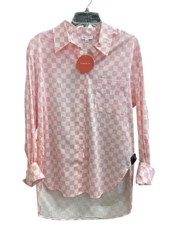 Top Long Sleeve By Clothes Mentor In Pink, Size: S