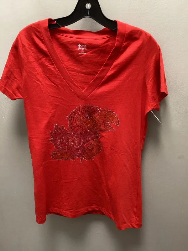 Top Short Sleeve By Clothes Mentor In Red, Size: L