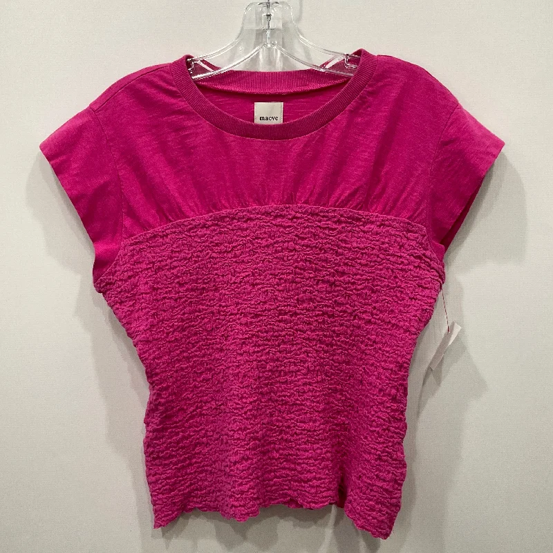 Top Short Sleeve By Maeve In Pink, Size: S