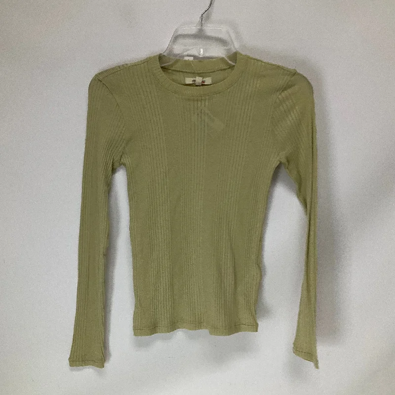 Top Long Sleeve By Madewell In Tan, Size: S