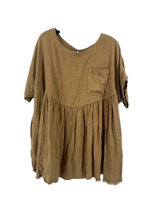 Top Long Sleeve By Free People In Bronze, Size: S