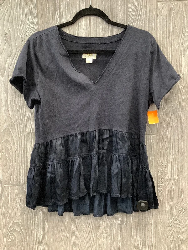 Top Short Sleeve By Maeve In Black, Size: S