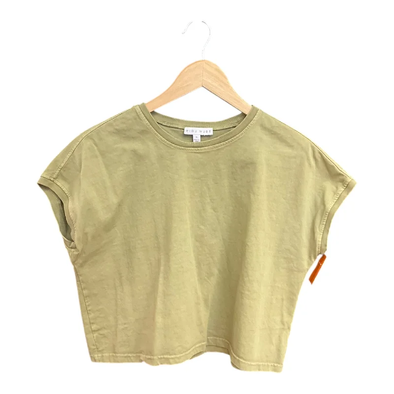 Top Short Sleeve Basic By Cmc In Green, Size: S