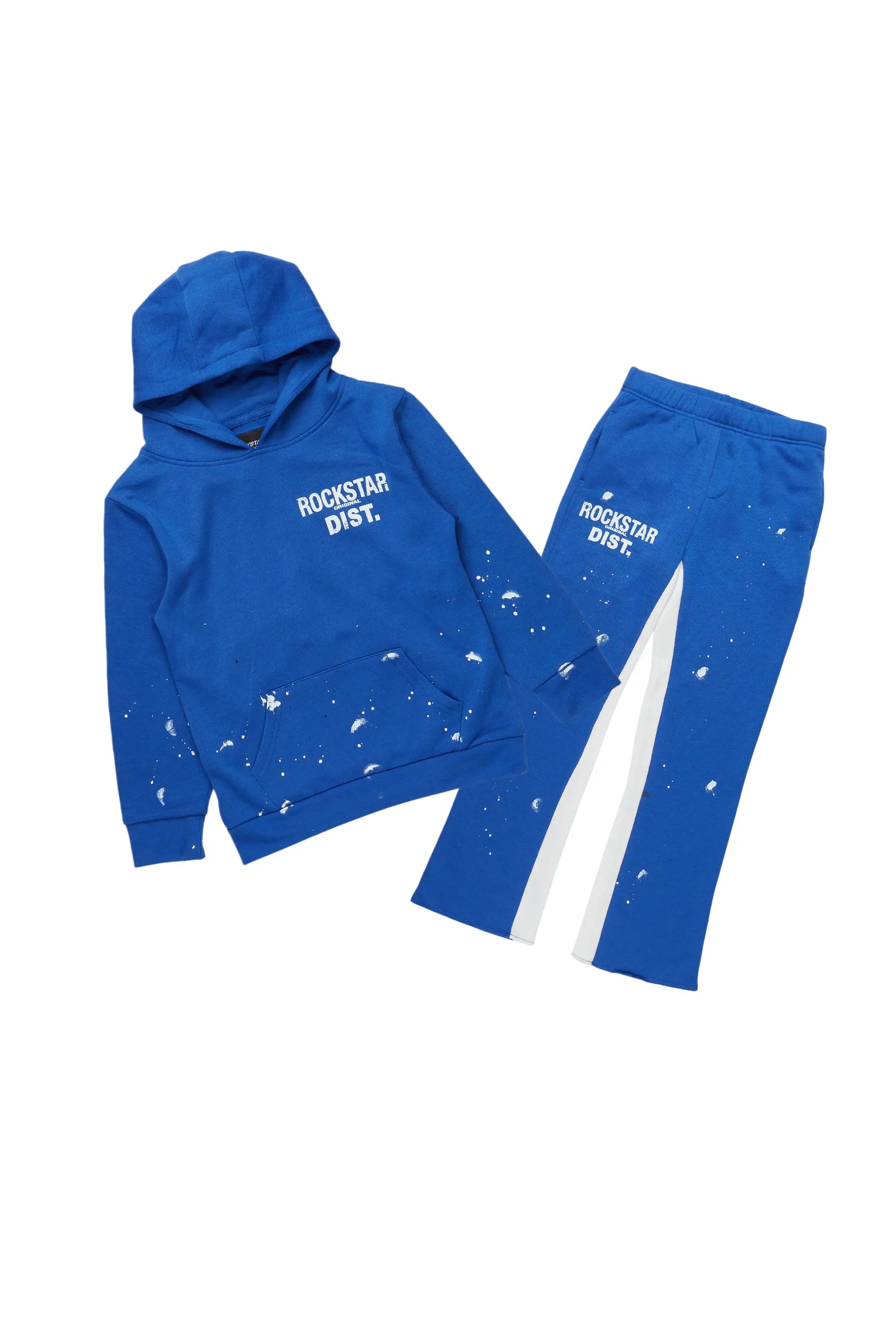 Boys Raffer Royal Blue Baggy Fit Pant Set