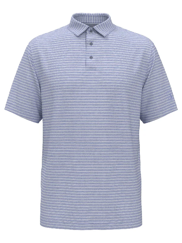 Men's Heather Feeder Stripe Golf Polo