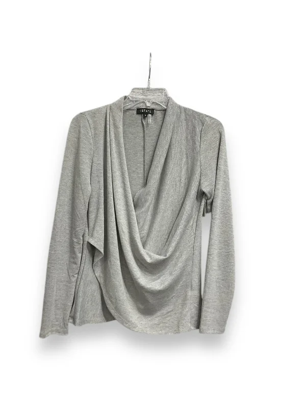 Top Long Sleeve By 1.state In Grey, Size: S