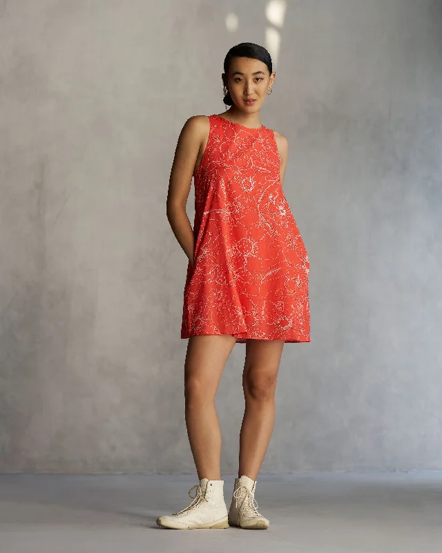 Short Racerback Dress - Coral