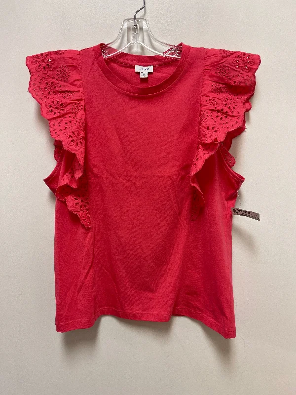 Top Short Sleeve By J. Crew In Pink, Size: M