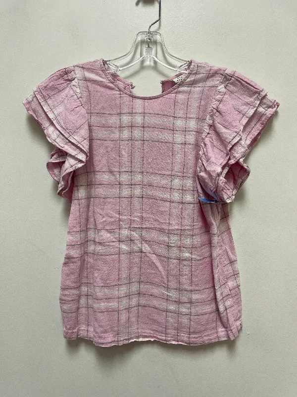 Top Short Sleeve By A New Day In Pink, Size: Xs