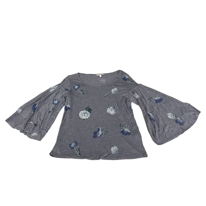 Top 3/4 Sleeve By Lucky Brand In Blue, Size:Xs