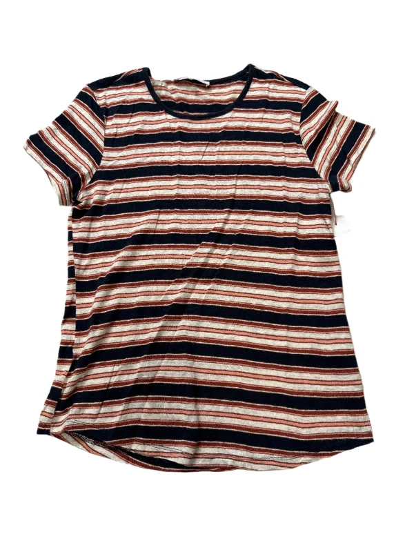 Top Short Sleeve By Frame In Striped Pattern, Size: SP