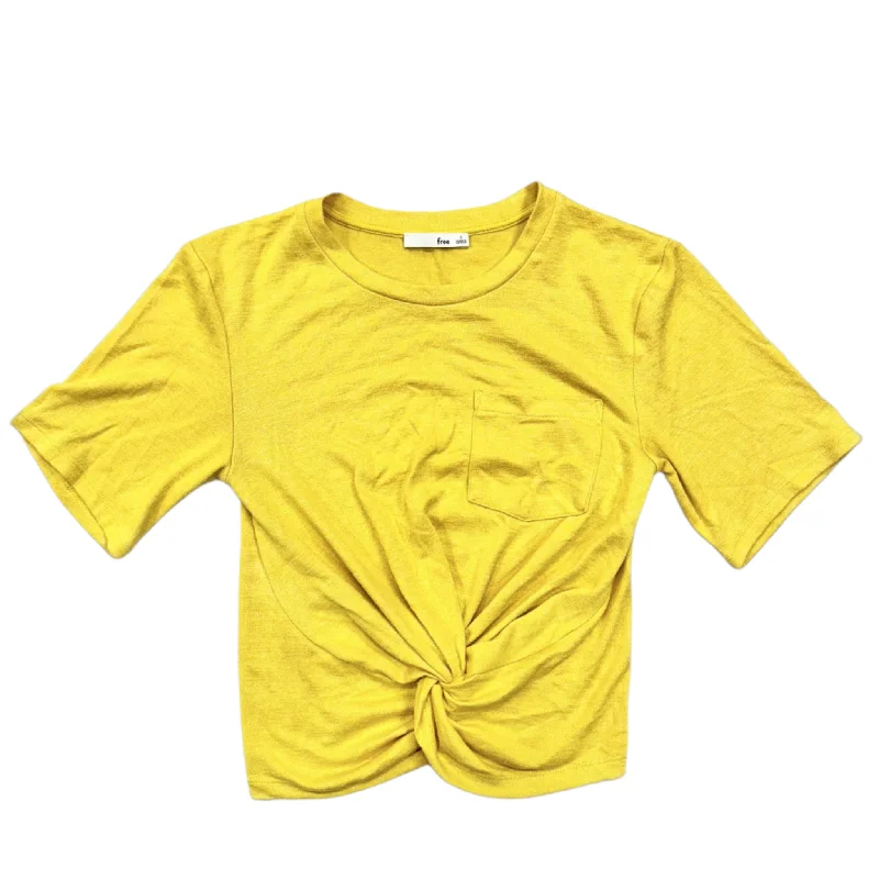 Top Short Sleeve By Wilfred In Yellow, Size: S