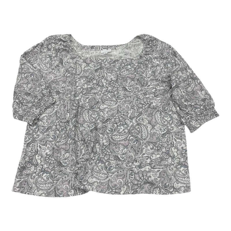 Top 3/4 Sleeve By J. Jill In Paisley Print, Size:Xl